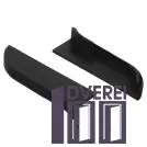 Заглушка для плінтуса з кабельканалом права (чорний)_2