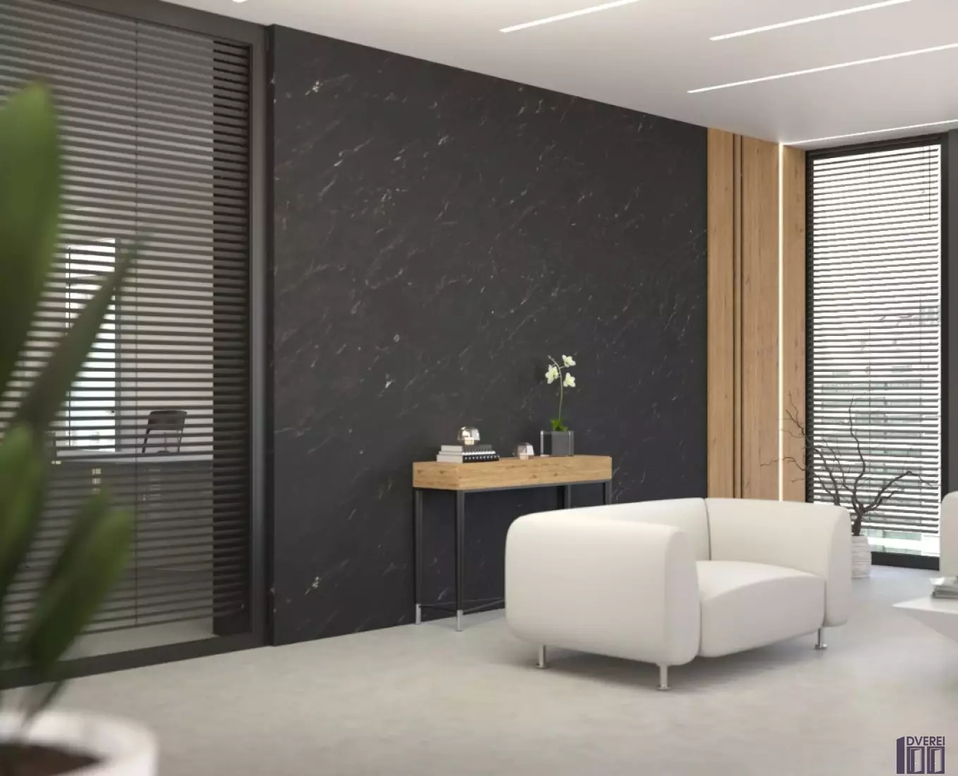 Вінілова стінова панель SPC SPeCtra Wall Обсидіан 2503 1 м кв._2