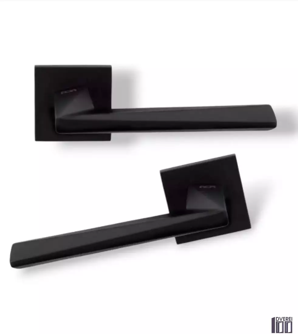 Ручка на розеті RDA Novelety чорний матовий(розетта 6 мм)_2