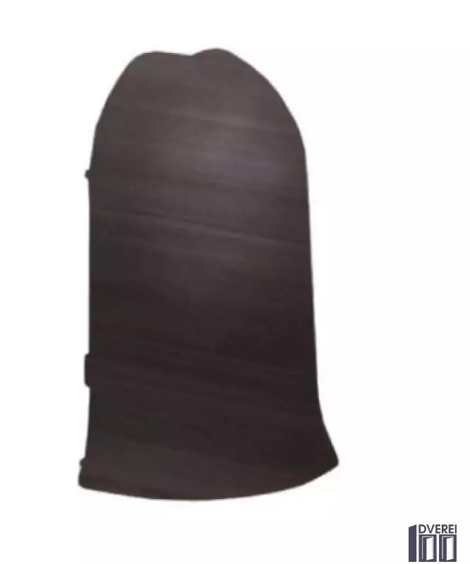 Куточок зовнішній для плінтуса з кабельканалом (венге чорний)