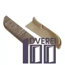 Заглушка для плінтуса з кабельканалом права (дуб темний)_2