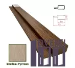 Фінішна планка МДФ 1238 Монблан Рустікал 37,8*11,6*2800 (1 шт.)