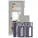 Двері міжкімнатні Stil Doors VERMONT Бетон тефра Дзеркало срібне/Глухе