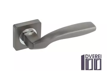 Ручка на розетці Gavroche GERMANIUM Ge  A1 колір MBN/CP (графіт/хром)