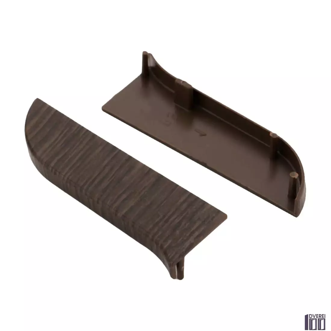 Заглушка для плінтуса з кабельканалом права (венге чорний)_2