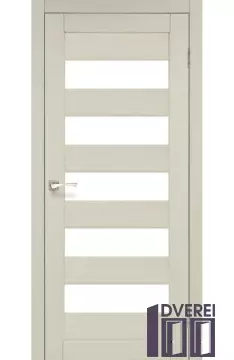 Двері міжкімнатні Korfad PORTO PR-08 Білений дуб сатин білий