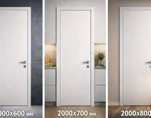 Міжкімнатні двері: розміри, стандарти та як правильно зняти заміри