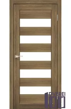 Двері міжкімнатні Korfad PORTO PR-08 Дуб браш сатин білий