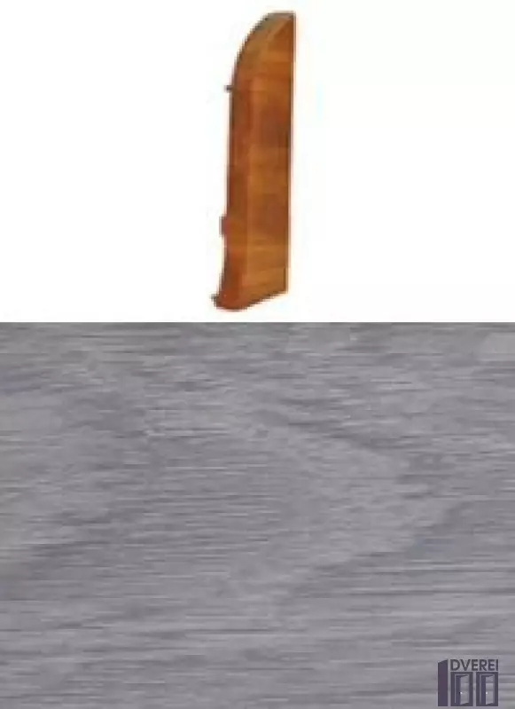 Заглушка для плінтуса з кабельканалом права (дуб білий)