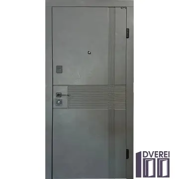 Двері вхідні Портала КОМФОРТ Мод. Рим Оксид темний/Оксид білий