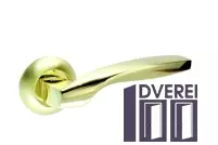 Ручка на розетці KEDR R10.045-AL-SB/PB  колір (мат.золото/золото)