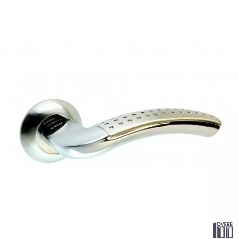 Ручка на розетці KEDR R10.026-AL-SN/CP  колір (сатін/ хром)