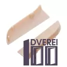 Заглушка для плінтуса з Кабе каналом ліва (Ясень)_2