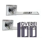 Ручка на розетці OROandORO UNICA 065-15E CP - Хром 51*51 mm_2