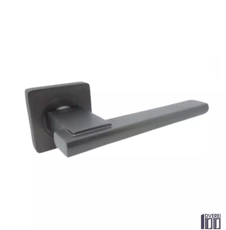 Ручка на розетці KEDR R08.142-AL-Graffit квадрат (графіт)