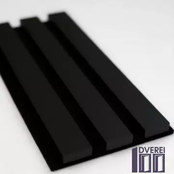 Декоративна акустична панель 2800*300*18 мм Чорний