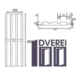Стінова Панель МДФ 12117 Леон Класик 117(104) x 12 х 2800  (1 шт.)_2