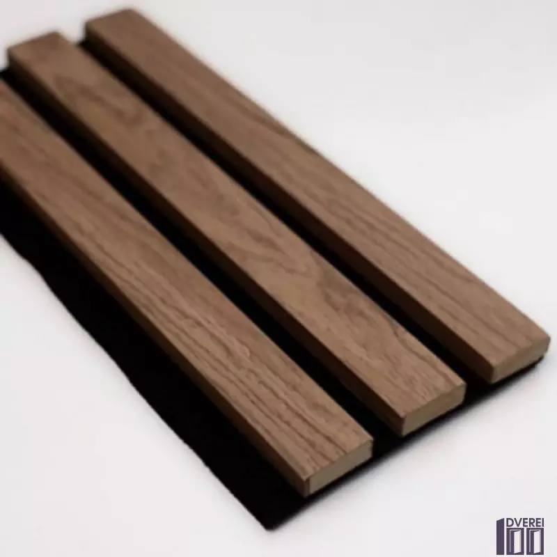 Декоративна акустична панель 2800*300*18 мм Горіх Салерно