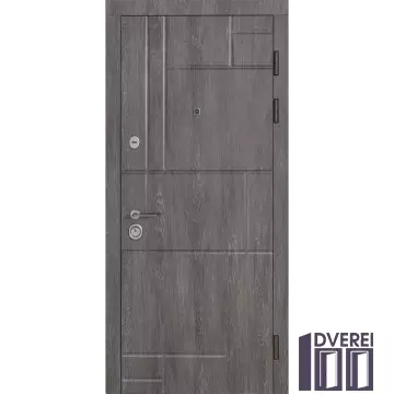 Двері вхідні Булат В-606 Kale Мод.166 Дуб Шато/Дуб Шале сивий