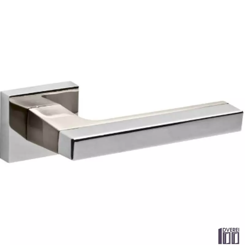 Ручка на розетці FUARO Мод. FLASH SN/CP-3 мат. нікель/хром