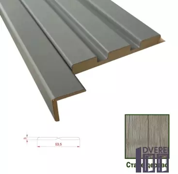 Універсальний декоративний кут МДФ 0354 Старе дерево 54 х 3 х 2800 (1 шт.)