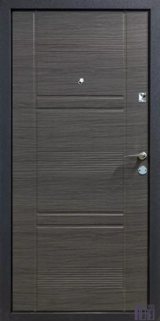 Двері вхідні метал/мдф БЦ- 132 Чорний муар /Венге сірий горизонт_2