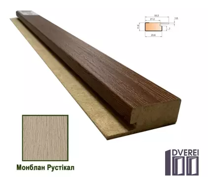 Стартова планка МДФ 1234 Монблан Рустікал 33,2*11,6*2800 (1 шт.)