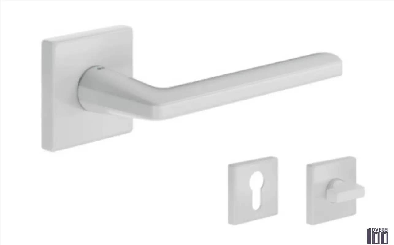 Ручка DND на розеті LUCE P 02 LP14-ZBN білий