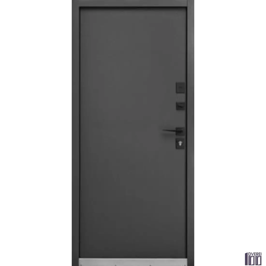 Двері вхідні Форт Нокс КРАФТ-Термо (Метал\Метал) Вулиця Матовий сірий 7024 + чорний /сірий або білий_2