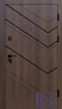 Двері вхідні Форт Нокс СТАНДАРТ (МДФ/МДФ) Квартира Дрімвуд темний/Полотно Норд Антискрейч