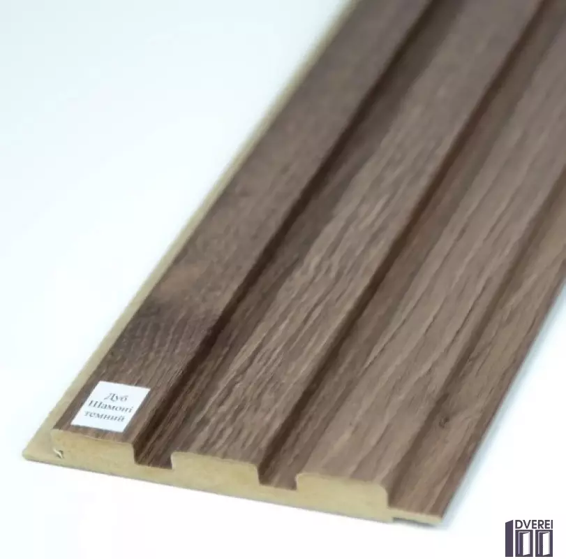 Стінова Панель МДФ 12117 Дуб Шамоні темний 117(104) x 12 х 2800  (1 шт.)