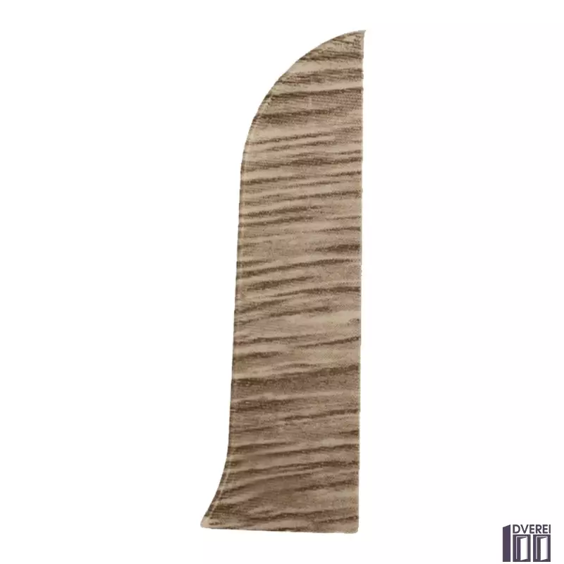 Заглушка для плінтуса з кабельканалом права (дуб темний)