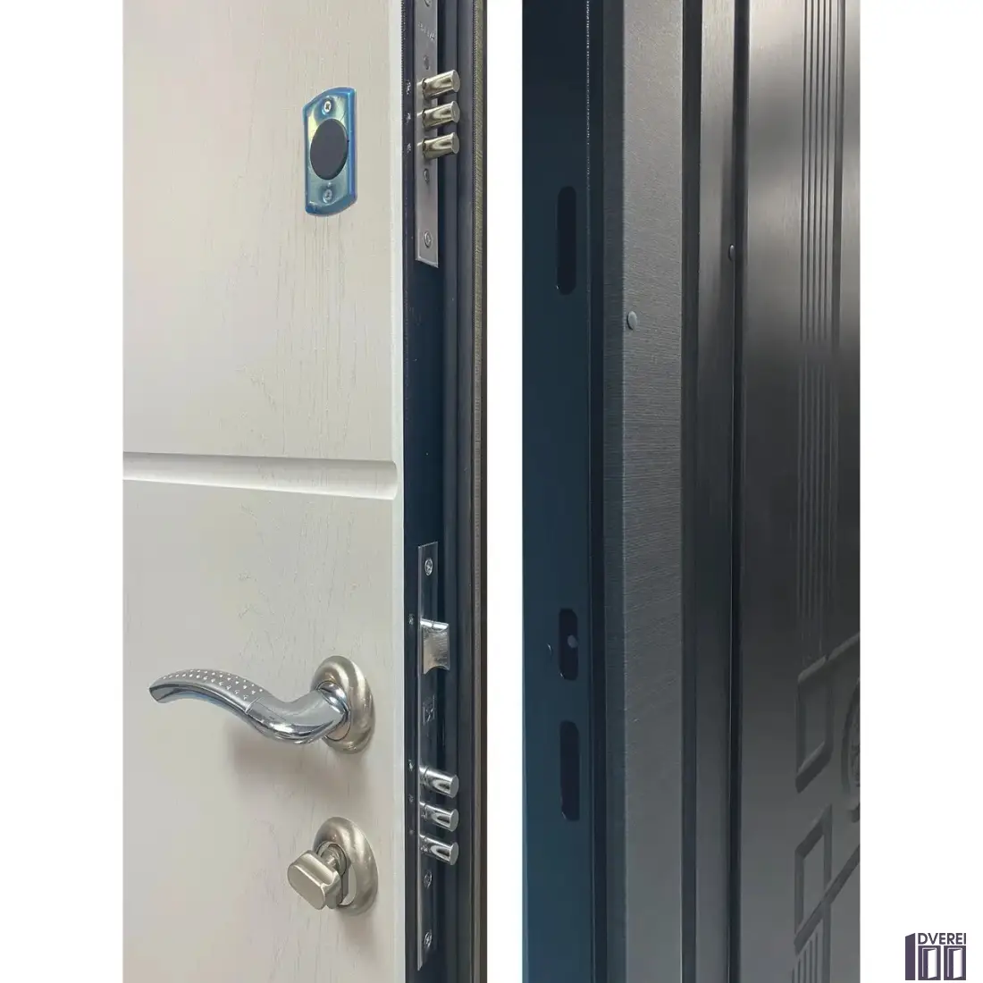 Двері вхідні Портала КОМФОРТ Мод. Рим Оксид темний/Оксид білий_3