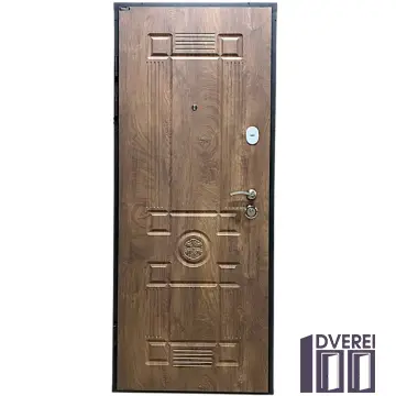 Двері вхідні Портала ТРІО Мод. Тріо Лайт Мод. Монарх Спил коньячний