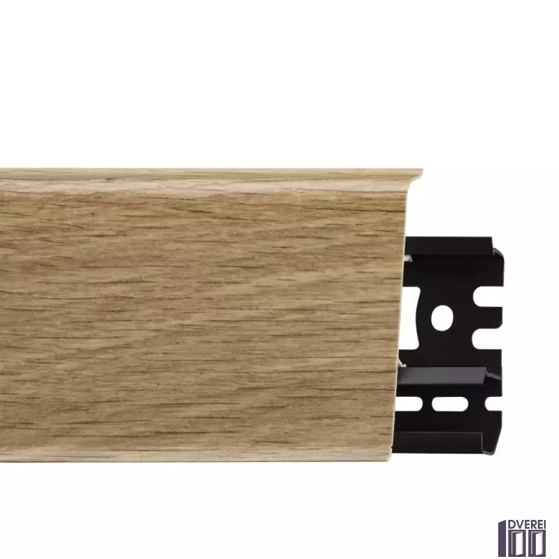 Плінтус підлоговий ARBITON INDO 2,5м 70 мм c кабельних каналів (дуб бурбон)