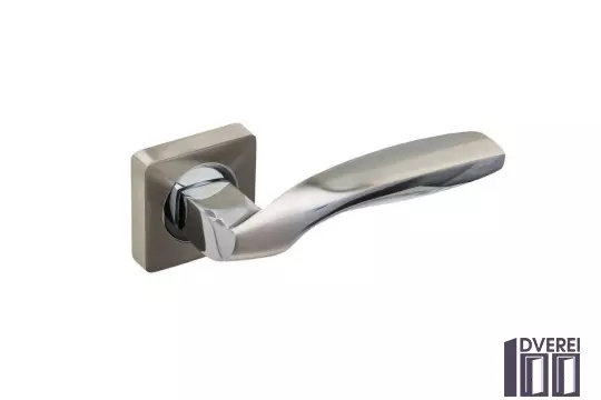 Ручка на розетці Gavroche GERMANIUM Ge  A1 колір SN/CP (хром/сатин)