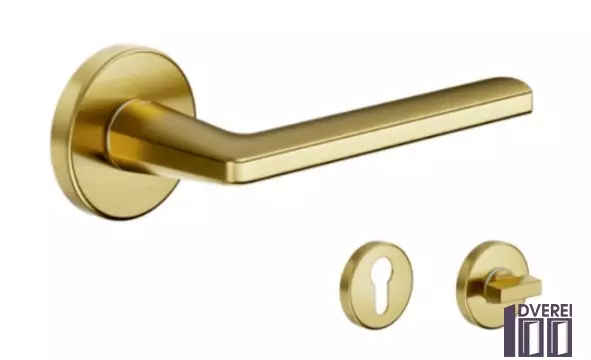 Ручка DND на розеті LUCE P LP12-ZOS матова латунь