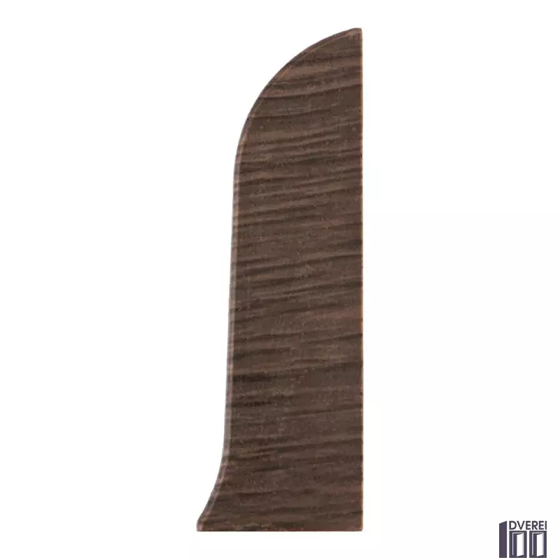 Заглушка для плінтуса з кабельканалом права (венге чорний)