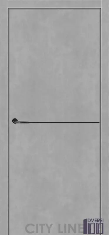 Міжкімнатні двері СІТІ ЛАЙН Експрес Оазіс Бетон Чикаго глухе