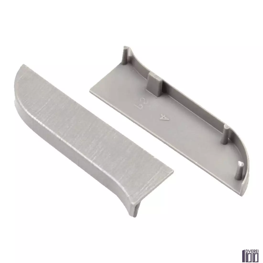 Заглушка для плінтуса з кабельканалом права (срібло)_2