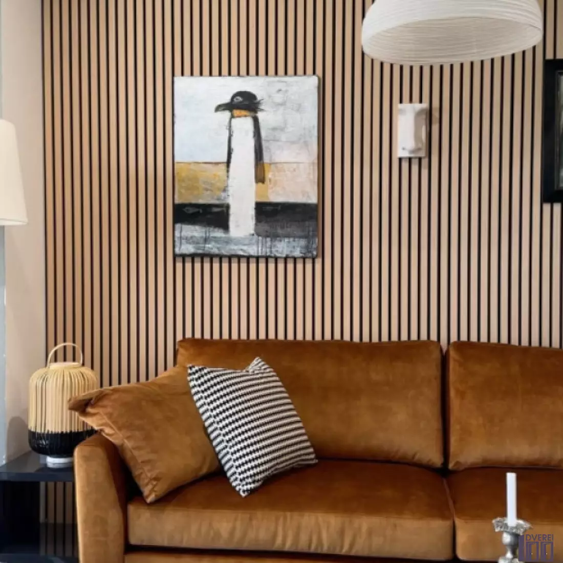 Декоративна акустична панель 2800*300*18 мм Дуб класичний_5