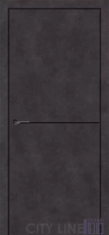 Міжкімнатні двері СІТІ ЛАЙН Експрес Оазіс Онікс Сірий глухе