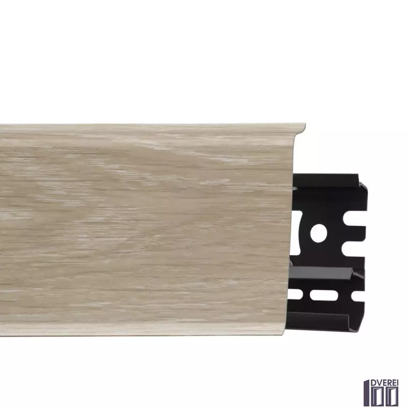 Плінтус підлоговий ARBITON INDO 2,5м 70 мм c кабельних каналів (дуб пісочний)