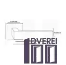 Ручка на розетці OROandORO QUATTRO 106-15E SCH - Матовий хром 51*51 mm_2