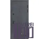 Двері вхідні ARTIZ МДФ/МДФ ТИП 14 М: 251 Мармур темний/Біла шагрень