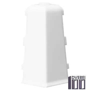 Куточок зовнішній для плінтуса ARBITON INDO (білий глянець)
