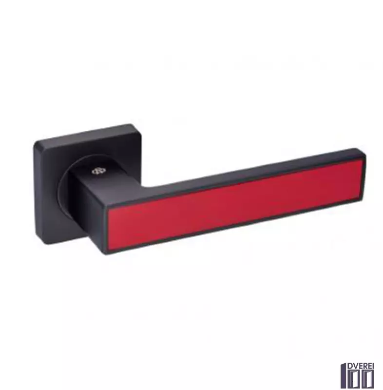 Ручка на розетці Gavroche MAGNIUM Mg  А1 колір black/red ( чорний/червоний)