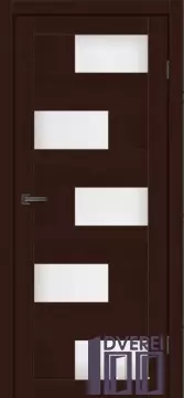 Двері міжкімнатні MSDoors Кол.FASHION Мод. HAVANA Горіх темний (Сатин білий)