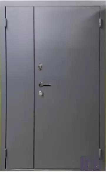 Двері вхідні Портала ЕЛЕГАНТ АНТІК 1200 Мод. Метал RAL7024 сір. Текстура+ Дублін Дуб шато