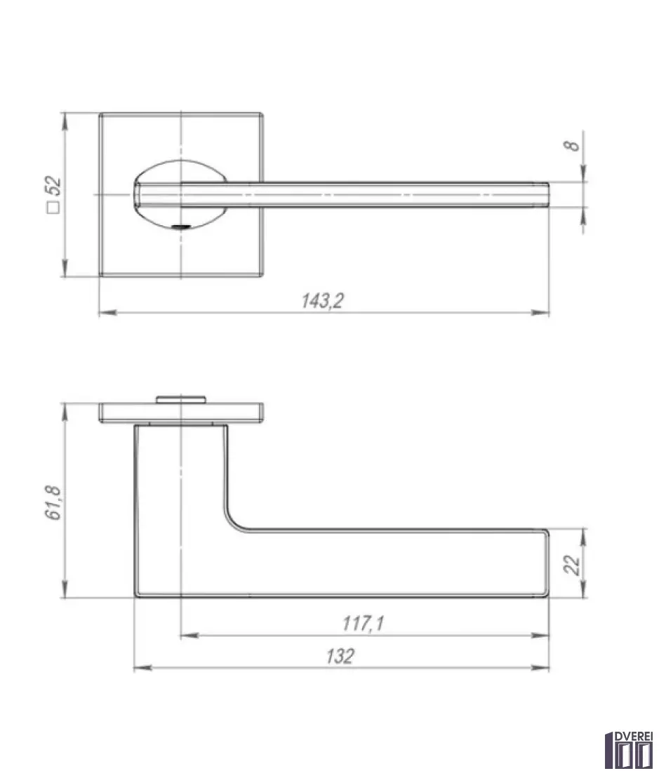 Ручка на розетці PUNTO Мод. MAIN SSG-39 матове золото_2